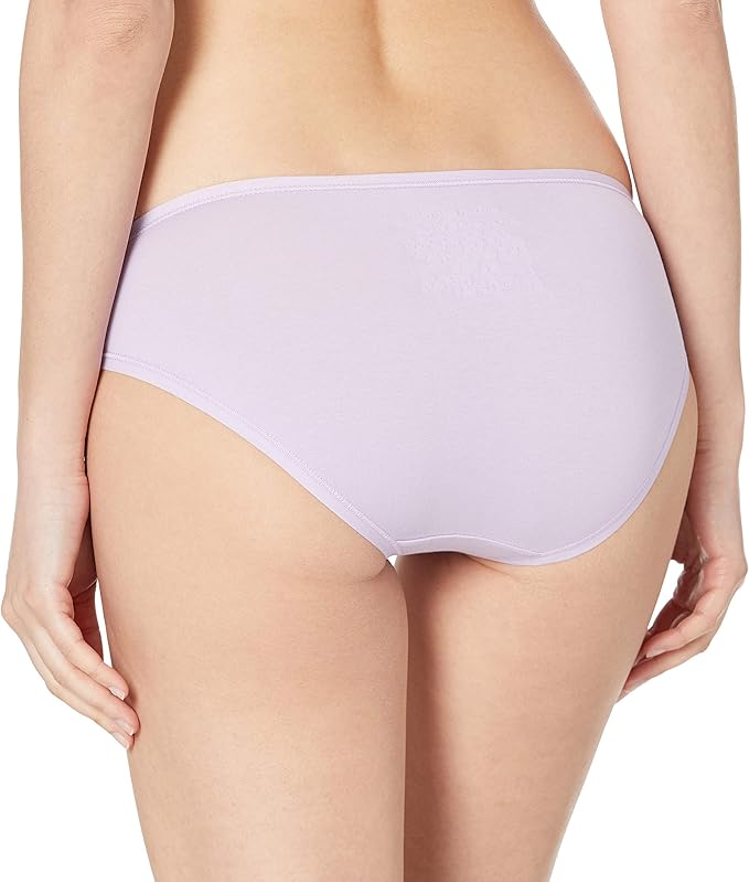 Amazon Essentials Women's Breathable Cotton Bikini Brief Underwear with Full Coverage, Multipacks