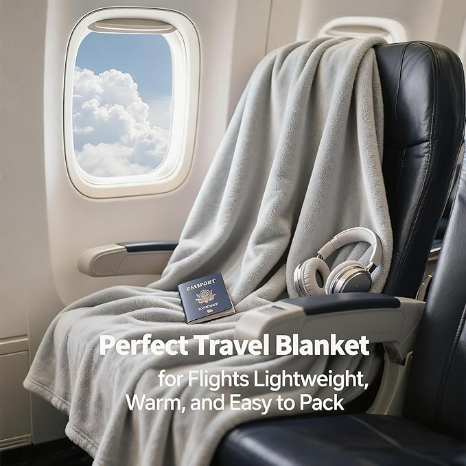 SNZ Wearable Blanket for Womens and Mens, Comfy Flannel Poncho, Snuggie Warm Shawl Wraps for Women, Birthday Gift Ideas