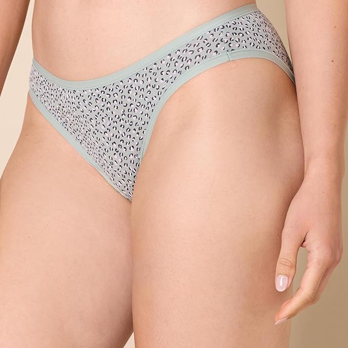 Amazon Essentials Women's Breathable Cotton Bikini Brief Underwear with Full Coverage, Multipacks