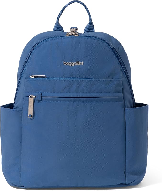 Baggallini Securtex® Anti-theft Vacation Travel Backpack 10x13 Slash-Resistant Nylon Daypack w/RFID