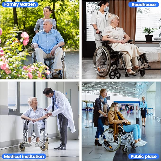 Chair Alarm for Elderly & Dementia Patients, Briidea Wheelchair Alarm with Sound & Light Alerts, Fall Prevention, Easy to Clean, Enhanced Safety Protection