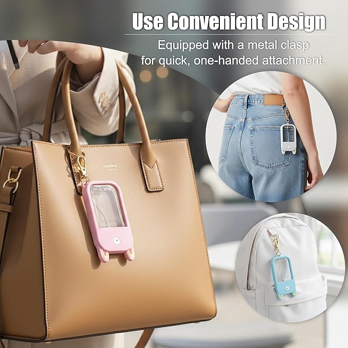 Silicone Case for Touchland Hand Sanitizer Spray, Hand Sanitizer Case Holder Compatible with Touchland Power Mist Sprays(1 FL. OZ. Travel Size ), Protective Cover Keychain Accessories.(3-pack)