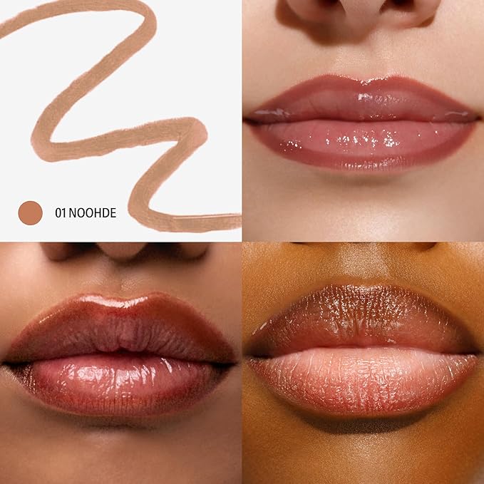 Sacheu Lip Liner STAY-N Peel Off Lip Stain — Long Lasting Waterproof Lip Tint with Hyaluronic Acid & Vitamin E — Transfer Proof Matte Finish, Vegan & Cruelty-Free (nOOHde)