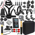 Gurmoir Accessory Kit for DJI Osmo Action 6/5 pro/4/Insta 360 X5 X4 /Go Pro Hero13 12/Gopro Max 2, Bike Mount/Hat Clip/Helmet Strap/Backpack Mount kit for Gopro/Osmo Action/Insta 360(DT18)