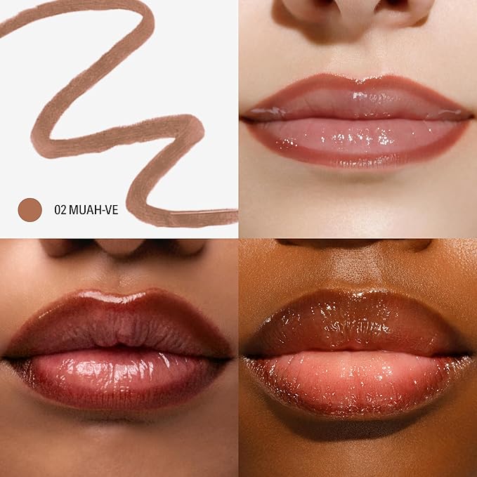 Sacheu Lip Liner STAY-N Peel Off Lip Stain — Long Lasting Waterproof Lip Tint with Hyaluronic Acid & Vitamin E — Transfer Proof Matte Finish, Vegan & Cruelty-Free (MUAH-VE)