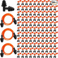 Xuhal 200 Pairs Corded Ear Plugs Silicone Earplugs with Cord Individually Wrapped Reusable Earplugs Sleep Noise Cancelling Hearing Protection for Snoring Shooting Studying Construction (Black)