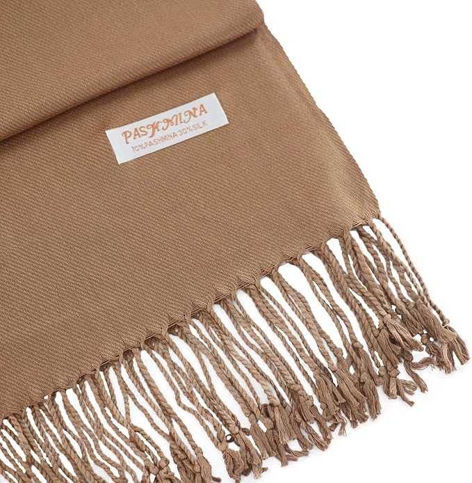 Soft Silky Pashmina Shawl Wraps Solid Colors Scarf for Wedding Evening Dresses