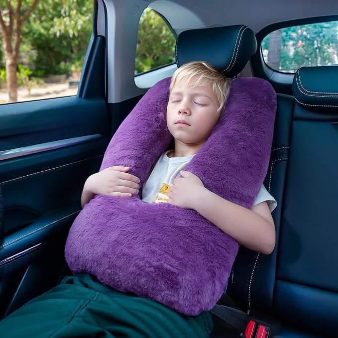Atablyn Travel Pillows for Car Back Seat U Shaped Travel Pillow Cushion Car Pillow for Family Sleeping Airplane Adults and Children Head Neck and Body Support Long Distance Journey Accessories