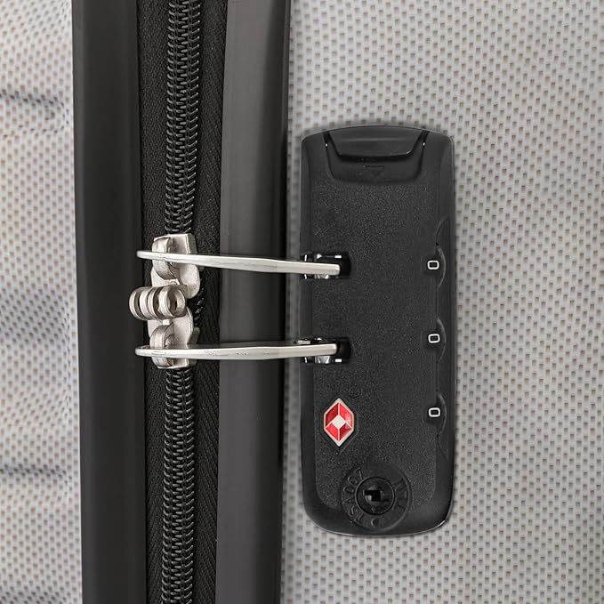 2-Pack TSA Locks for Luggage, Luggage Locks TSA Approved, Small Travel Combination Lock for Luggage Bag Backpack Baggage Suitcase, Black EA345W