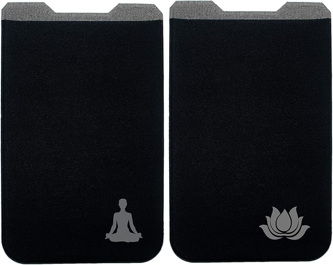 Phone Wallet - Adhesive Card Holder - Cell Phone Pouch - Stick on Lycra Pocket by Gecko - Carry Credit Cards and Cash