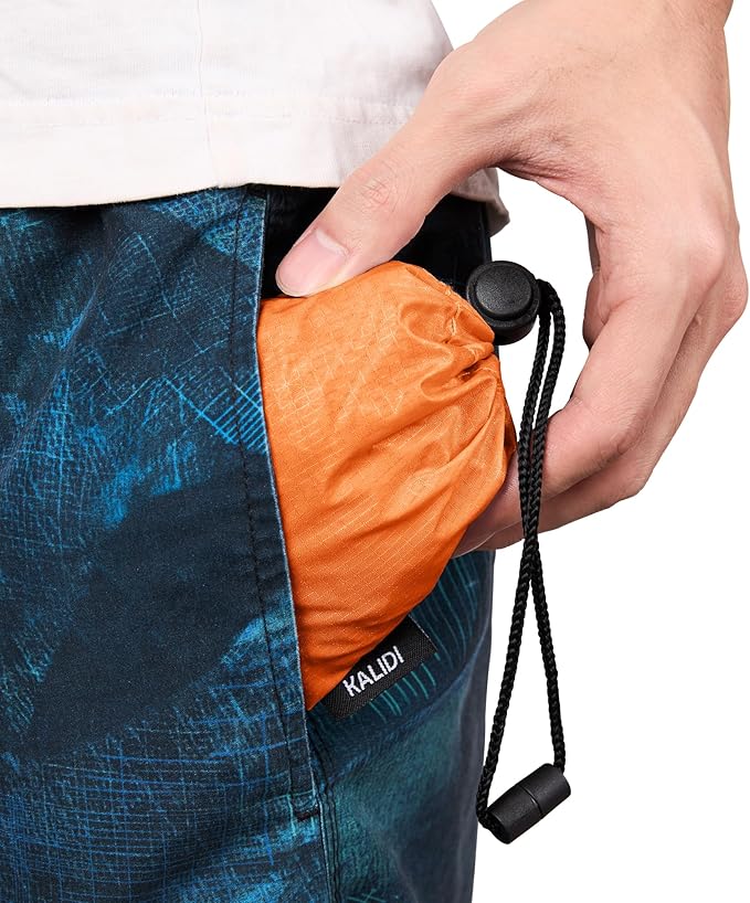 KALIDI Compact Tote Shopping bag Lightweight Foldable Tiny Reusable Grocery Shoulder Bag Crossbody