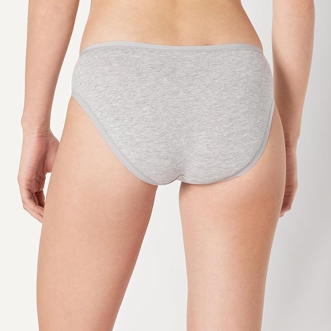 Amazon Essentials Women's Breathable Cotton Bikini Brief Underwear with Full Coverage, Multipacks