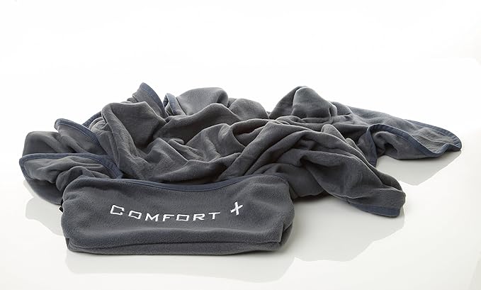 ComfortPlus 3-in-1 Premium Travel Blanket (Charcoal)