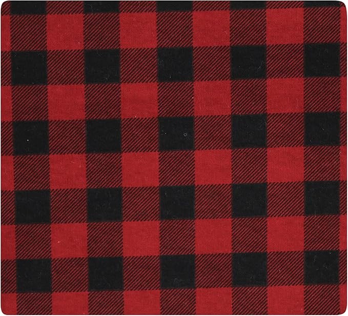 Hudson Baby Unisex Baby Cotton Flannel Receiving Blankets, Woodland Christmas, One Size