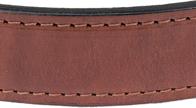 Hidden Money Pocket Travel Leather Belt (Size 48, Brown)