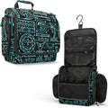 VENTURE 4TH Hanging Travel Toiletry Bag for Women & Men – Large Toiletry Organizer with 17 Compartments, Removable TSA Pouch, Travel Wash Bag for Toiletries, Makeup & Shaving Kit (Surfing Vibes)