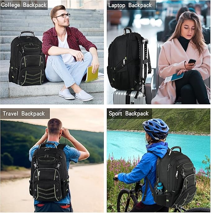VECKUSON 18.4 Laptop Backpack for Men, 55L Extra Large Gaming Laptops Backpack,TSA Friendly Flight Approved and RFID Anti-Theft Pocket