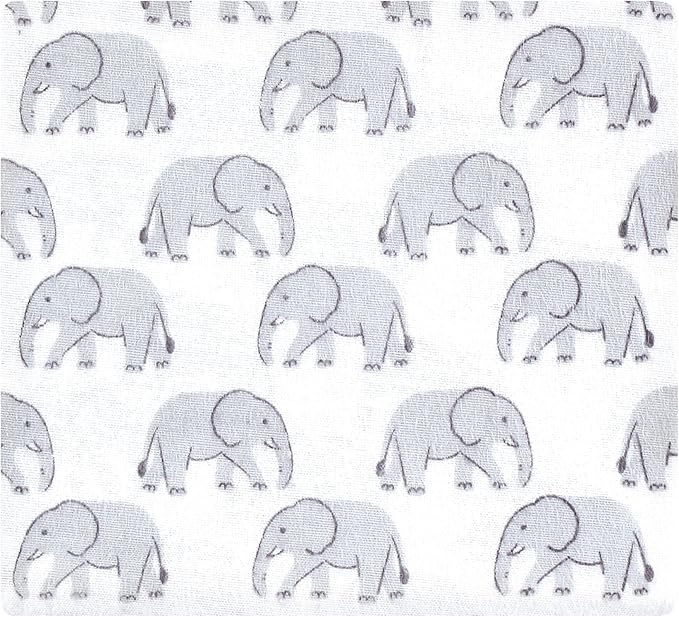 Hudson Baby Unisex Baby Cotton Rich Flannel Receiving Blankets 4-Pack, Safari Friends, One Size