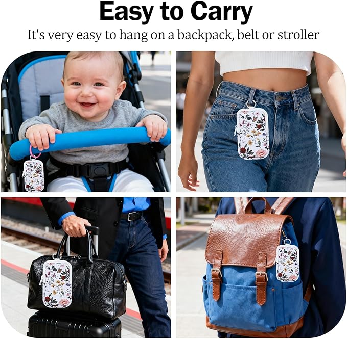 Hand Sanitizer Spray Case,Compatible with Popular Sanitizers (floral)