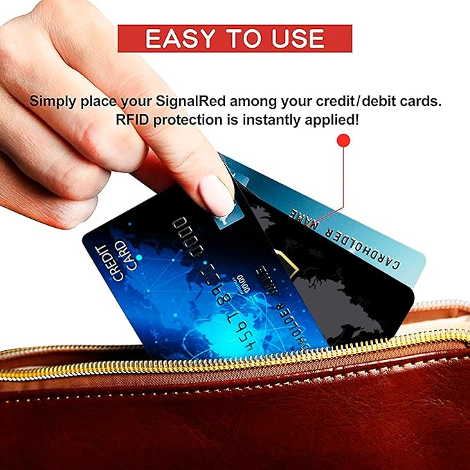 SaiTech IT 5 Pack RFID Blocking Card, Slim Protector for Entire Wallet, Purse, and Debit Credit Cards from NFC Contactless Theft for Men & Women - World Map Black
