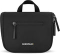 Sherpani Co-Pilot, Travel Toiletry Bag, Hanging Cosmetic Organizer, Water Resistant Makeup Bag, Shower Dopp Kit, Essentials Toiletries for Women, Travel Gift (Carbon)