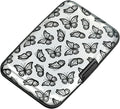 ELFISH Mini RFID Aluminum Wallet Credit Cards Holder Business Card Case Metal ID Case for Men Women(Little Butterflies)