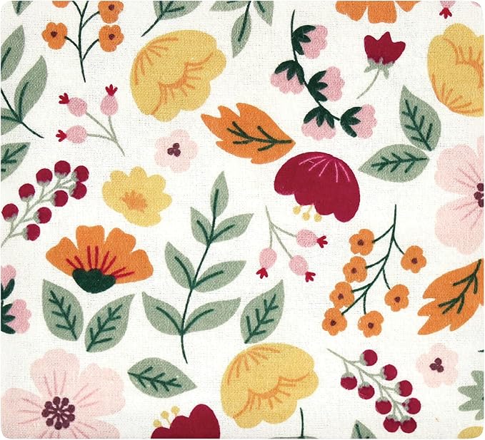 Hudson Baby Unisex Baby Cotton Flannel Receiving Blankets Bundle, Fall Botanical, One Size