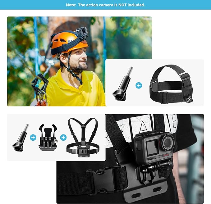 AKASO 42 in 1 Action Camera Accessories Kit for EK7000/EK7000 Pro/Brave 4/Brave 4 pro/Brave 7 LE/Brave 7/Brave 8/V50X/V50 Pro/V50 Elite/GoPro Hero 13 12 11 10 9
