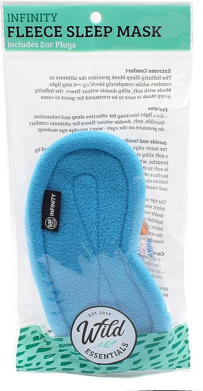 Wild Essentials Infinity Fleece Luxury Sleep Mask - Breezy Blue