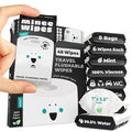 Impossibly Compact Travel Flushable Wipes - 99.5% Water and Aloe - Safe for Sensitive Skin - Travel Essentials for Adults, Kids & Babycare, Mint, 8 Pack 48 Wipes