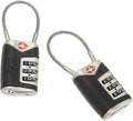 4014648 Lewis N Clark Travel Sentry Cable Lock 2 Pack black