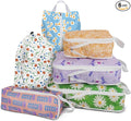 6 Pcs Compression Packing Cubes, Packing Cubes for Travel, Waterproof Luggage Organizer Bags Set, Cute Packaging Cubes for Women Kids Backpack Carry-Ons