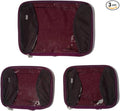 Baggallini Compression Cube 3-piece set - Lightweight Compression Packing Cubes for Travel