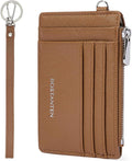 BOSTANTEN Small Wallet For Women RFID Leather Credit Card Holder Slim Wristlet Keychain Wallet With Zipper Pocket