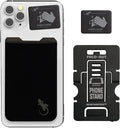 Phone Wallet - Adhesive Card Holder - Cell Phone Pouch - Stick on Lycra Pocket by Gecko - Carry Credit Cards and Cash