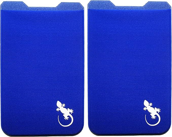 Phone Wallet - Adhesive Card Holder - Cell Phone Pouch - Stick on Lycra Pocket by Gecko - Carry Credit Cards and Cash