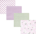 Hudson Baby Unisex Baby Cotton Flannel Receiving Blankets, Purple Dainty Floral, One Size