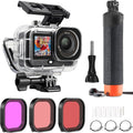 FitStill 60M/196FT Diving Kit for DJI osmo Action 6, Waterproof Housing + Buoyancy Handle + Diving Filter for Underwater Shooting DJI Action 6 Protective Accessories
