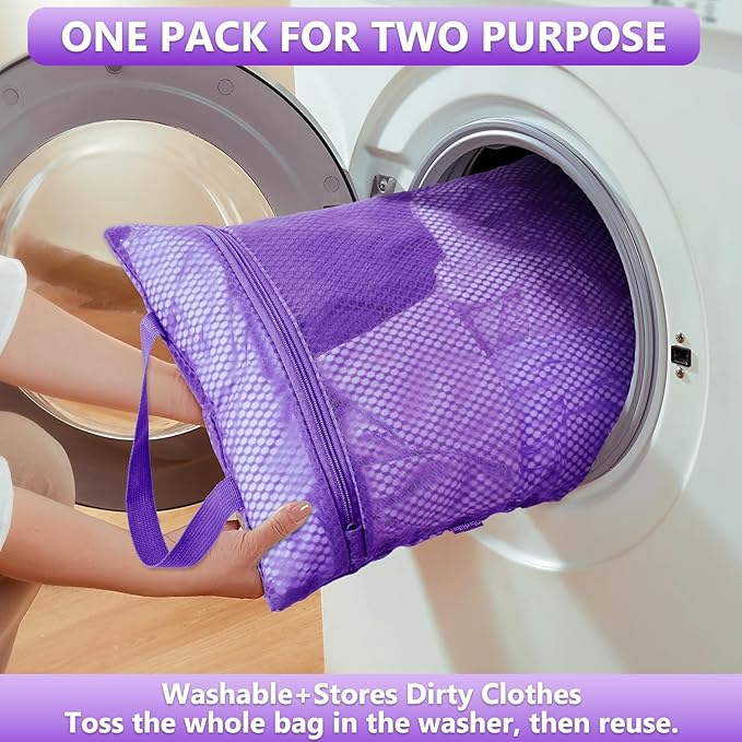 8 Set Packing Cubes for Travel, Gifts for Women Mom,Anti-Tearing Suitcase Organizer for Luggage with Shoe & Hanging Toiletry Bag,OlarHike Vacation Essentials & Accessories for Cruise Ship,Purple