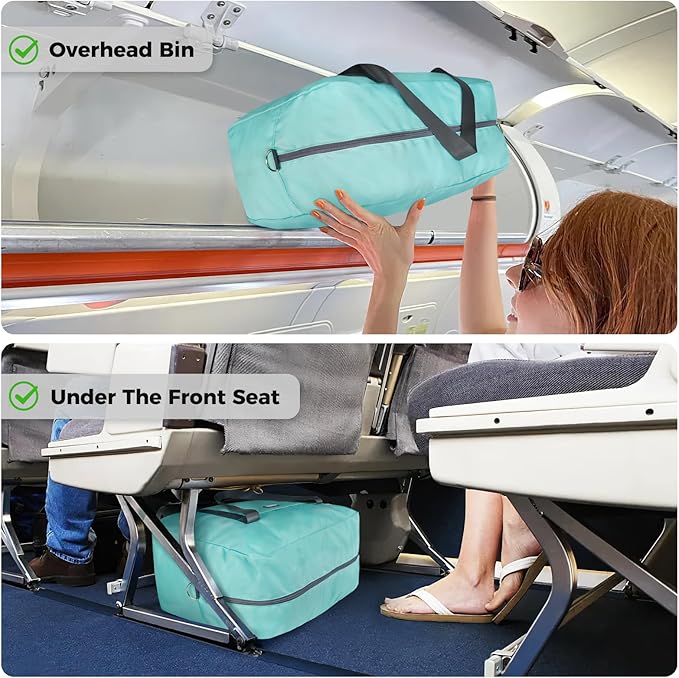 For Frontier Airlines Personal Item Bag 18x14x8 Underseat Travel Duffel Bag Carry on Luggage for Women and Men 30L (With Shoulder Strap)