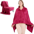 SNZ Wearable Blanket for Womens and Mens, Comfy Flannel Poncho, Snuggie Warm Shawl Wraps for Women, Birthday Gift Ideas