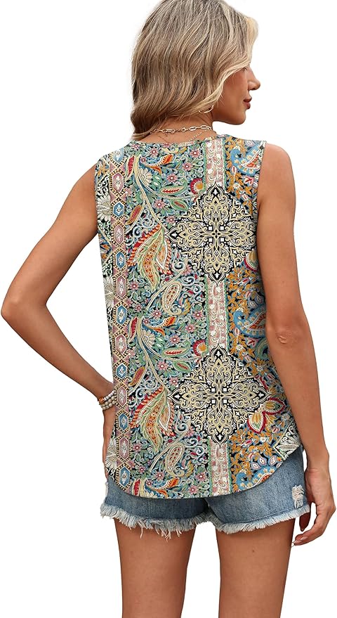 WIHOLL Tank Tops for Women Summer Outfits 2026 Crewneck Spring Casual Sleeveless Shirts Blouses Clothing