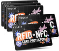 VULKIT 5 Pack RFID Blocking Cards, RFID/NFC Protectors NFC Contactless Protection Wallet Shield Travel Essentials