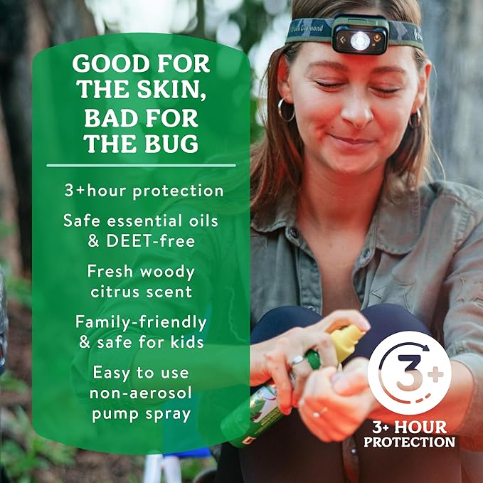 Badger Bug Spray & Tick Spray Combo Pack, Family Friendly All Natural Mosquito and Tick Repellents with Organic Essential Oils, Great Smelling, Plant Based, Deet-Free, Vegan, 4 fl oz, 2-Pack