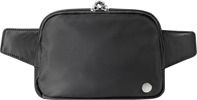 Anti Theft Fanny Pack 2L Belt Bag Crossbody Bag for Women Men Rfid Blocking Sling Waist Bags for Travel, Black