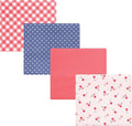 Hudson Baby Unisex Baby Cotton Flannel Receiving Blankets, Cherry Sweet, One Size