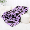 Twin Blanket for Bed - Purple Fleece Blanket Large Soft Fuzzy Throw Home Decor for Couch Bed Travel Camping 60"x80"