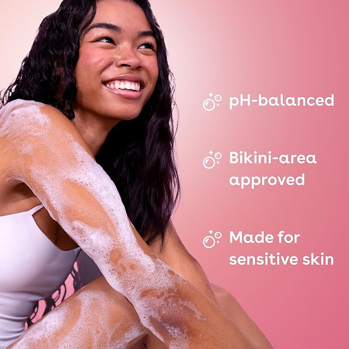 eos Cashmere Body Wash – Pink Champagne, Moisturizing Body Wash, Creamy Gel Formula, with Shea Butter, Glycerin, Vitamin E, pH Balanced, Sensitive Skin, Vegan, 16 fl oz