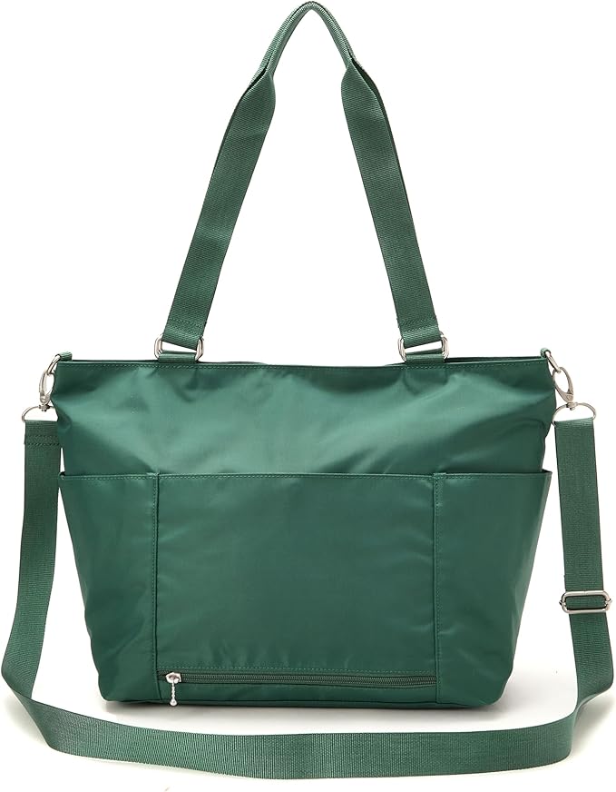 Baggallini Essential Laptop Tote - Work Tote Bag with Laptop Sleeve - Lightweight Travel Crossbody Shoulder Bag for Women