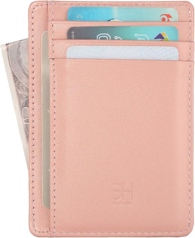 GH GOLD HORSE Slim RFID Blocking Card Holder Minimalist Leather Front Pocket Wallet for Women | Slim, RFID Blocking, Minimalist, Front Pocket